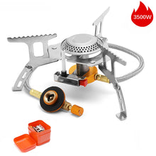 Load image into Gallery viewer, JYMCW Outdoor Gas Burner Camping Gas Stove Portable Folding Electronic Split Stove Tourist Equipment For Cooking Hiking 3500W
