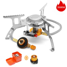 Load image into Gallery viewer, JYMCW Outdoor Gas Burner Camping Gas Stove Portable Folding Electronic Split Stove Tourist Equipment For Cooking Hiking 3500W

