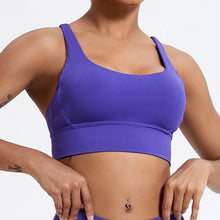 Load image into Gallery viewer, Push up Sports Bra Gym Top Women Yoga Clothing Cross Back Yoga Bra Women Running Fitness Crop Top Shockproof Workout Brassiere
