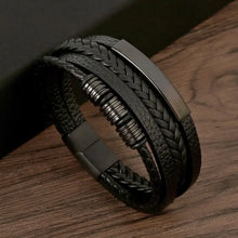 Load image into Gallery viewer, Classic Men&#39;s Leather Bracelet New Style Hand-woven Multi-layer Combination Accessory Fashion Man Jewelry
