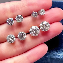 Load image into Gallery viewer, Moissanite Diamond Stud Earrings for Women Orginal 925 Sterling Silver Screw Back Women Moissanite
