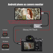 Load image into Gallery viewer, BFOLLOW Android Phone Tablet as Camera Monitor Camcorder HDMI Adapter for Vlog Youtuber Filmmaker DSLR Video Capture Card
