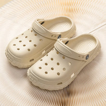 Load image into Gallery viewer, Women and Men&#39;s Hole Shoes Summer Non-Slip Outdoor Sandals Closed Toe Shit Feeling Beach Slippers Thick Bottom Soft Bottom
