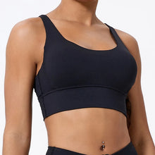 Load image into Gallery viewer, Push up Sports Bra Gym Top Women Yoga Clothing Cross Back Yoga Bra Women Running Fitness Crop Top Shockproof Workout Brassiere
