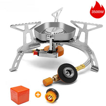 Load image into Gallery viewer, JYMCW Outdoor Gas Burner Camping Gas Stove Portable Folding Electronic Split Stove Tourist Equipment For Cooking Hiking 3500W
