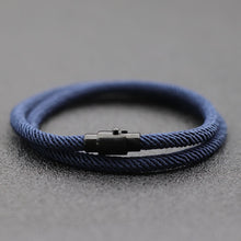 Load image into Gallery viewer, Men Women Rope Bracelet Double Layer Survival Braclet Homme Accessories Gift Magnet
