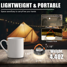 Load image into Gallery viewer, 10W LED Camping Lantern Tents lamp 1800mAh  Portable Camping Lights Outdoor Hiking Night Hanging lamp USB Rechargeable
