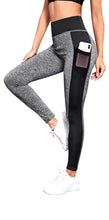 Load image into Gallery viewer, Plus Size Pocket Yoga Pants Women Solid Fitness Sports Leggings High Waist Elastic Gym Tights Female Running Trousers XXXL
