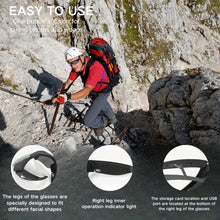 Load image into Gallery viewer, 1pc HD 1080P Video Smart Glasses with 32GB Card – Wide-Angle 120°, 180 Min Battery Life, Wireless, Waterproof, Night Vision, Ideal for Cycling, Driving, Hiking, Fishing &amp; Outdoor Adventures, Handsfree Recording | Stylish V
