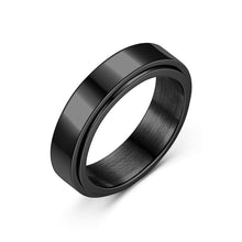 Load image into Gallery viewer, Anxiety Fidget Spinner Rings for Men Smooth Stainless Steel Spinning Rotatable Ring for Women Punk Rock Anti Stress Jewelry
