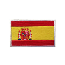 Load image into Gallery viewer, Flag Badge Hook and Loop Embroidered Army Military Tactical Hook Patches Portugal Flags Cloth Stickers Shoulder Applieque DIY
