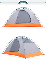 Load image into Gallery viewer, Hewolf 1595 Outdoor Double Layer Ultralight Aluminum Pole Waterproof Windproof Camping Tent 2.51KG Beach Barraca

