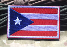 Load image into Gallery viewer, Flag Badge Hook and Loop Embroidered Army Military Tactical Hook Patches Portugal Flags Cloth Stickers Shoulder Applieque DIY
