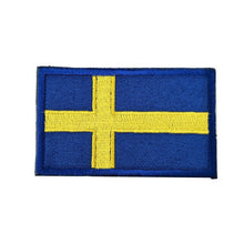 Load image into Gallery viewer, Flag Badge Hook and Loop Embroidered Army Military Tactical Hook Patches Portugal Flags Cloth Stickers Shoulder Applieque DIY
