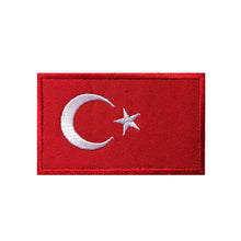 Load image into Gallery viewer, Flag Badge Hook and Loop Embroidered Army Military Tactical Hook Patches Portugal Flags Cloth Stickers Shoulder Applieque DIY
