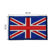 Load image into Gallery viewer, Flag Badge Hook and Loop Embroidered Army Military Tactical Hook Patches Portugal Flags Cloth Stickers Shoulder Applieque DIY
