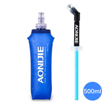 Load image into Gallery viewer, AONIJIE SD09 SD10 250ml 500ml Soft Flask Folding Collapsible Water Bottle TPU Free For Running Hydration Pack Waist Bag Vest
