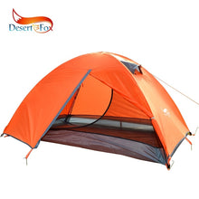 Load image into Gallery viewer, Desert Backpacking Tent 2 Person Double Layer Camping Tents 4 Seasons Waterproof Breathable Lightweight Portable Travel Tent
