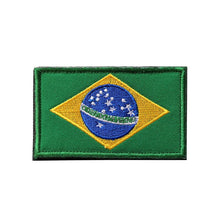 Load image into Gallery viewer, Flag Badge Hook and Loop Embroidered Army Military Tactical Hook Patches Portugal Flags Cloth Stickers Shoulder Applieque DIY
