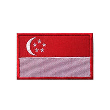 Load image into Gallery viewer, Flag Badge Hook and Loop Embroidered Army Military Tactical Hook Patches Portugal Flags Cloth Stickers Shoulder Applieque DIY
