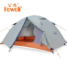 Load image into Gallery viewer, Hewolf 1595 Outdoor Double Layer Ultralight Aluminum Pole Waterproof Windproof Camping Tent 2.51KG Beach Barraca
