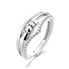 Load image into Gallery viewer, Dainty Anxiety Rings For Women Runner Fidget Anxiety Ring With Bead Adjustable Rotatable Anti Stress Ring Relief Jewelry Gifts

