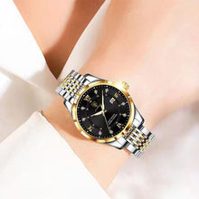 Load image into Gallery viewer, Women Watches Luxury Fashion Ladies Quartz Watch Waterproof Luminous Date Stainless Stain Wristwatch
