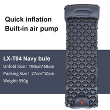 Load image into Gallery viewer, Outdoor Sleeping Pad Camping Inflatable Mattress Built-in Pump Ultralight Air Cushion Travel Mat With Headrest For Travel Hiking
