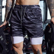 Load image into Gallery viewer, Sport Shorts Men Sportswear Double-deck Running Shorts 2 In 1 Beach Bottoms Summer Gym Fitness Training Jogging Short Pants
