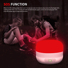 Load image into Gallery viewer, USB Rechargeable LED Light LV10 Energy-saving Camping Equipment Outdoor Accessories Outage Emergency lamp Power Bank Magnet Base
