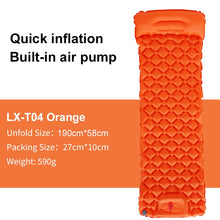 Load image into Gallery viewer, Outdoor Sleeping Pad Camping Inflatable Mattress Built-in Pump Ultralight Air Cushion Travel Mat With Headrest For Travel Hiking
