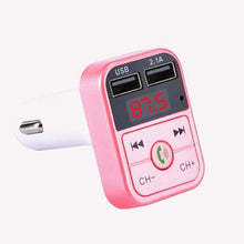 Load image into Gallery viewer, Car Handfree Bluetooth 5.0 MP3 Player FM Transmitter Car Kit Handsfree Speaker Audio Coche Adapter Receiver USB Fast Charger
