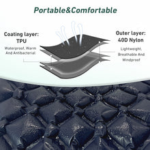 Load image into Gallery viewer, Outdoor Sleeping Pad Camping Inflatable Mattress Built-in Pump Ultralight Air Cushion Travel Mat With Headrest For Travel Hiking
