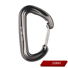 Load image into Gallery viewer, 12/23/24/25KN Professional D Shape Safety Carabiner Aluminum Key Hooks Climbing Security Master Lock Outdoor Hiking Tool
