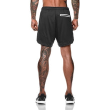 Load image into Gallery viewer, Sport Shorts Men Sportswear Double-deck Running Shorts 2 In 1 Beach Bottoms Summer Gym Fitness Training Jogging Short Pants
