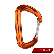 Load image into Gallery viewer, 12/23/24/25KN Professional D Shape Safety Carabiner Aluminum Key Hooks Climbing Security Master Lock Outdoor Hiking Tool
