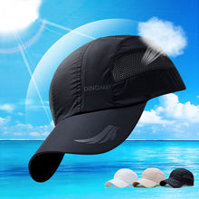 Load image into Gallery viewer, Summer Brand For Men Sports Running Sweat Baseball Cap Male Canada Golf Quick Dry Women Kpop Solid Snapback Bone Hat E37
