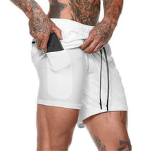 Load image into Gallery viewer, Sport Shorts Men Sportswear Double-deck Running Shorts 2 In 1 Beach Bottoms Summer Gym Fitness Training Jogging Short Pants
