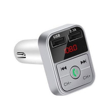 Load image into Gallery viewer, Car Handfree Bluetooth 5.0 MP3 Player FM Transmitter Car Kit Handsfree Speaker Audio Coche Adapter Receiver USB Fast Charger
